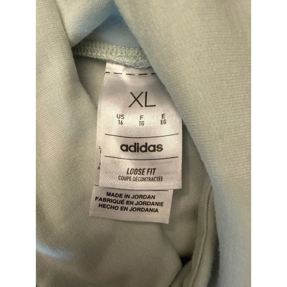 Adidas girls XL 16 light pale green high slouch neck sweatshirt‎